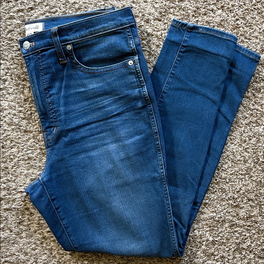 MADEWELL Women’s 10 inch High Rise Skinny Jean Dark Blue Size 30